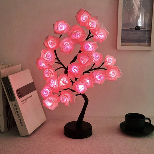 New LED Tree Light Sakura Light Rose Light Decorative Night Light